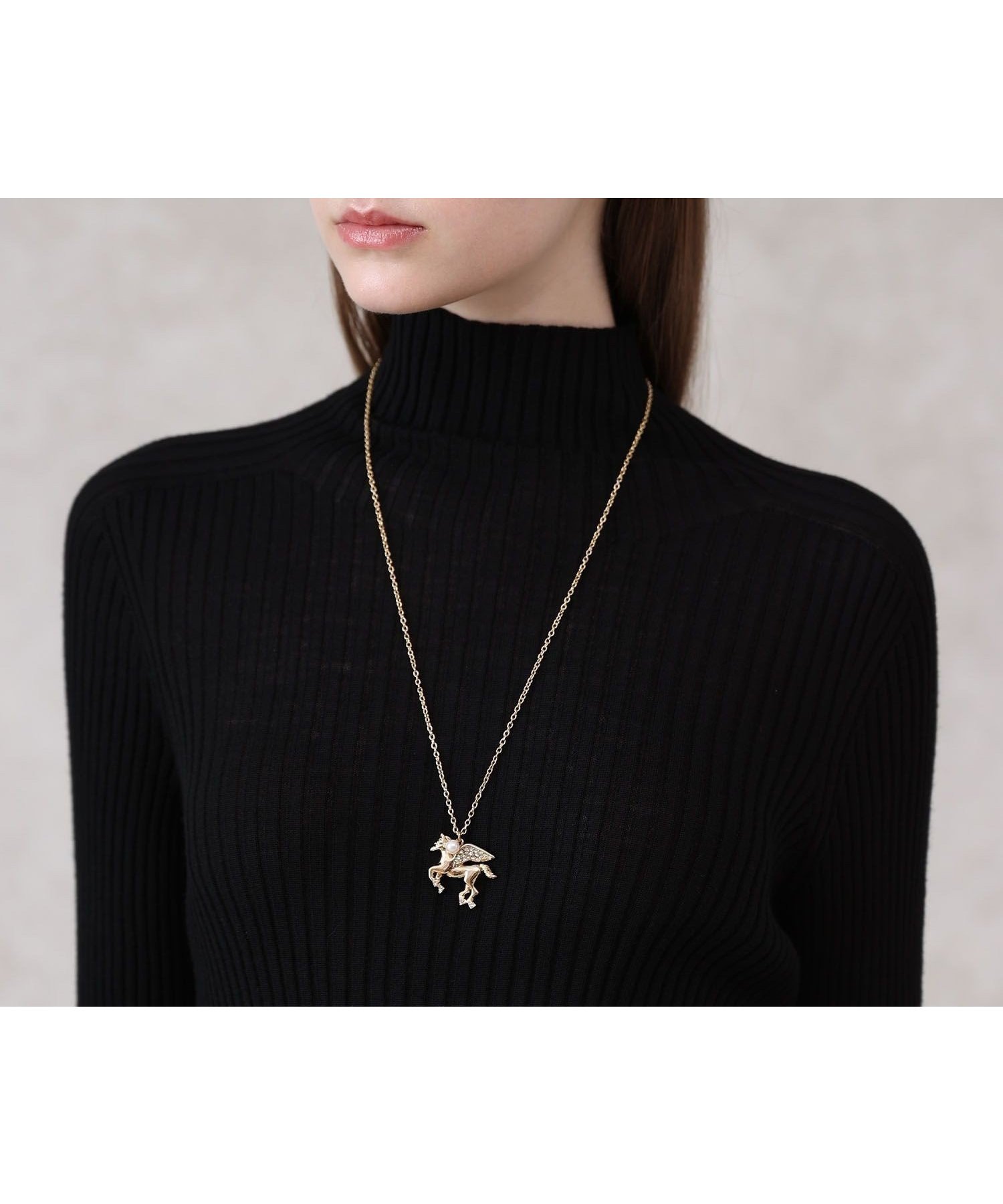 【アナイ/ANAYI】のペガサス*パールチャームネックレス インテリア・キッズ・メンズ・レディースファッション・服の通販 founy(ファニー) 　ファッション　Fashion　レディースファッション　Fashion for Women　ジュエリー　Jewelry　ネックレス　Necklaces & Pendants　コンビ　Combo, Combination Style　スマート　Smart, Elegant　ネックレス　Necklace, Pendant Necklace　パール　Pearl, Pearl Accent　ビジュー　Bijou, Jewel-like Accent　モチーフ　Motif, Design Theme　再入荷　Restock / Back in Stock　A/W・秋冬　Autumn/Winter　gold|ID: prp329100004835663 ipo3291000000035223322