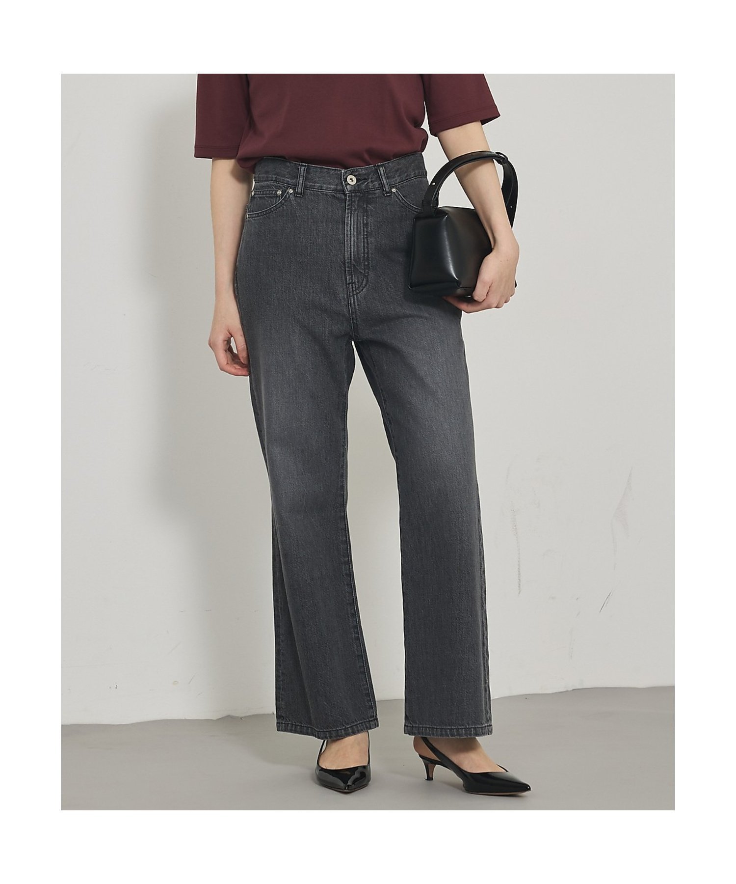 【カリテ/qualite】の【e*qualite】フレアークロップドデニム インテリア・キッズ・メンズ・レディースファッション・服の通販 founy(ファニー) 　ファッション　Fashion　レディースファッション　Fashion for Women　クロップド　Cropped, Short Length　サンダル　Sandals, Summer Shoes　シューズ　Shoes, Footwear　ショート　Short, Short Length　バランス　Balance, Style Balance　バレエ　Ballet, Ballet Style　パターン　Pattern, Design Print　フレア　Flare, Flared　グレー|ID: prp329100004835675 ipo3291000000035223409