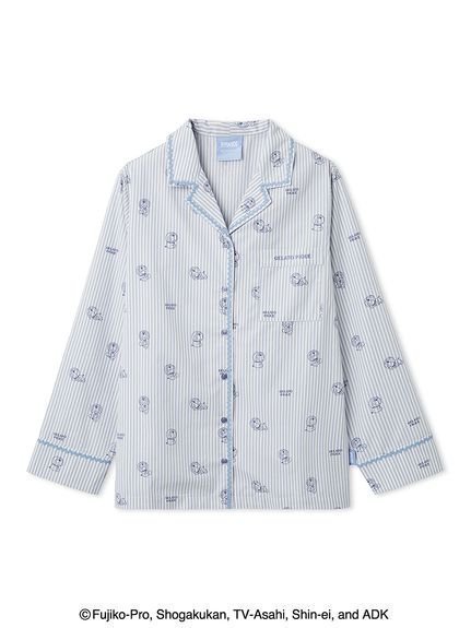 【ジェラート ピケ/gelato pique】の【ドラえもん】【レディース】シャツ インテリア・キッズ・メンズ・レディースファッション・服の通販 founy(ファニー) 　ファッション　Fashion　レディースファッション　Fashion for Women　トップス・カットソー　Cut & Sew Tops　シャツ・ブラウス・オフィスカジュアル　Elegant Blouses & Button-Ups　カーディガン　Cardigan, Knitwear　キャラクター　Character, Licensed Characters　ストライプ　Stripe, Striped Pattern　スマート　Smart, Elegant　フェミニン　Feminine, Girly　ポケット　Pocket, Pocket Detail　メンズ　Men's, Menswear　レース　Lace, Lace Fabric　ロング　Long, Long-Length　BLU[086]|ID: prp329100004835679 ipo3291000000035223429