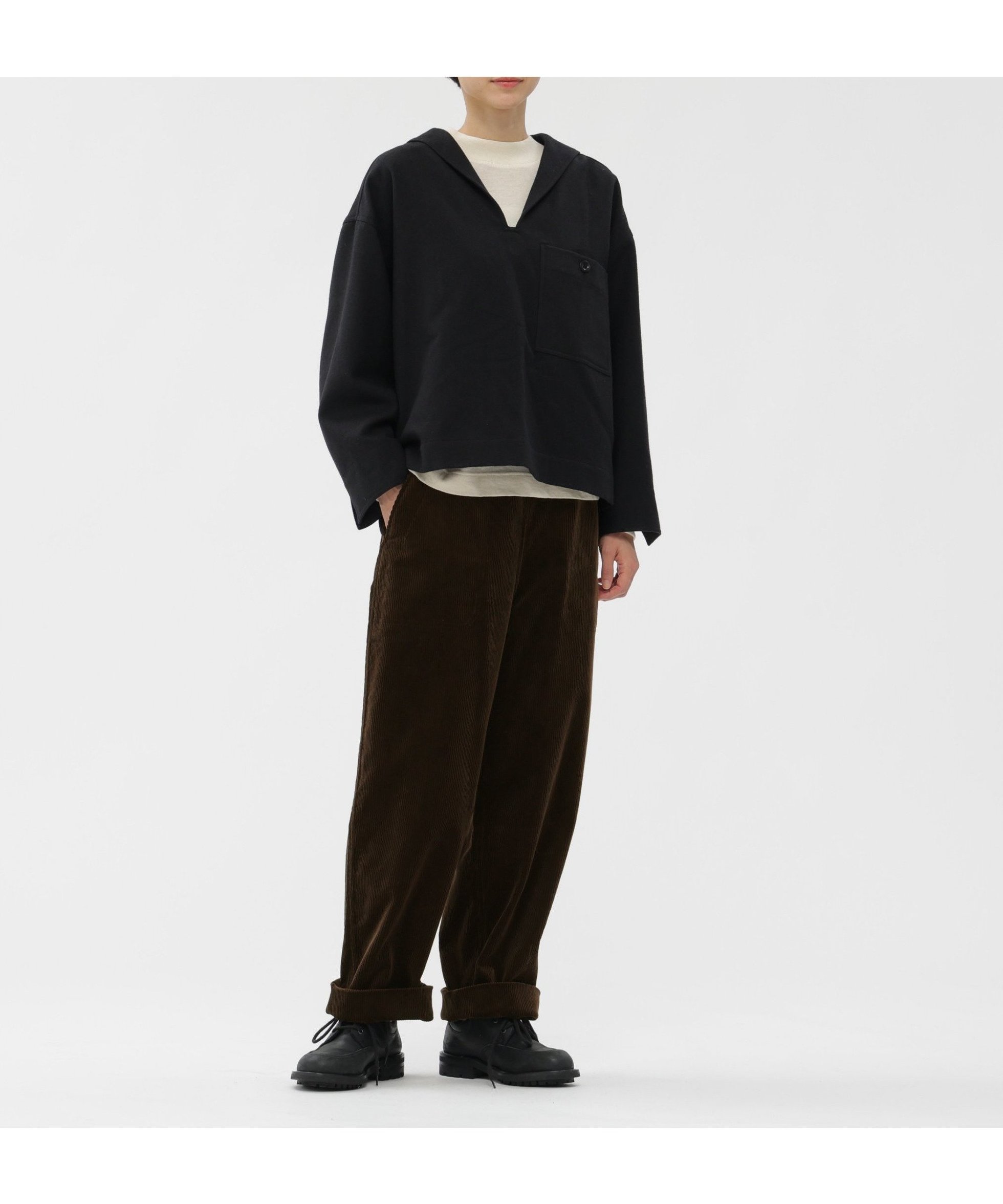 【マーガレットハウエル/MARGARET HOWELL】のHEAVY CORDUROY TROUSERS インテリア・キッズ・メンズ・レディースファッション・服の通販 founy(ファニー) 　ファッション　Fashion　レディースファッション　Fashion for Women　コーデュロイ　Corduroy, Cord Fabric　ジップ　Zip, Zipper　ダブル　Double, Double-Breasted　ドット　Polka Dot, Dot Pattern　ポケット　Pocket, Pocket Detail　メタル　Metal, Metal Parts　ヴィンテージ　Vintage Style　エレガント 上品　Elegant　DARK BROWN2|ID: prp329100004835682 ipo3291000000035223454