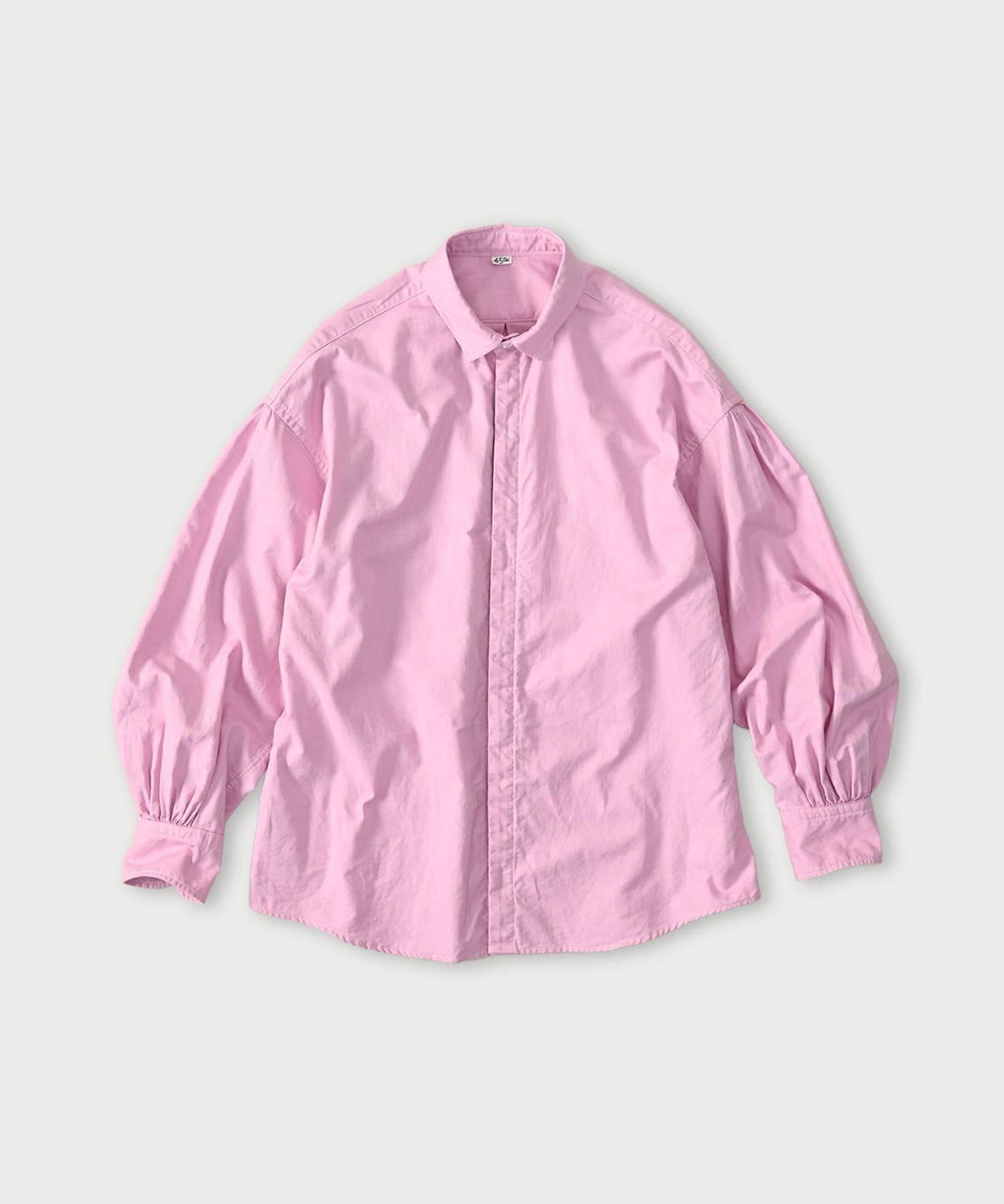 【フォーティファイブ アール/45R】のスーピマオックスのちび襟長袖クッペシャツ インテリア・キッズ・メンズ・レディースファッション・服の通販 founy(ファニー) 　ファッション　Fashion　レディースファッション　Fashion for Women　トップス・カットソー　Cut & Sew Tops　シャツ・ブラウス・オフィスカジュアル　Elegant Blouses & Button-Ups　なめらか　Smooth, Silky Texture　ワッシャー　Washer, Crinkled Finish　長袖　Long Sleeve, Full Sleeve　ピンクシャンブレー|ID: prp329100004835689 ipo3291000000035223495