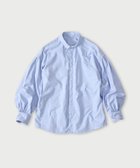 【フォーティファイブ アール/45R】のスーピマオックスのちび襟長袖クッペシャツ 人気、トレンドファッション・服の通販 founy(ファニー) ファッション Fashion レディースファッション Fashion for Women トップス・カットソー Cut & Sew Tops シャツ・ブラウス・オフィスカジュアル Elegant Blouses & Button-Ups なめらか Smooth, Silky Texture ワッシャー Washer, Crinkled Finish 長袖 Long Sleeve, Full Sleeve thumbnail サックスシャンブレー|ID: prp329100004835689 ipo3291000000035223497