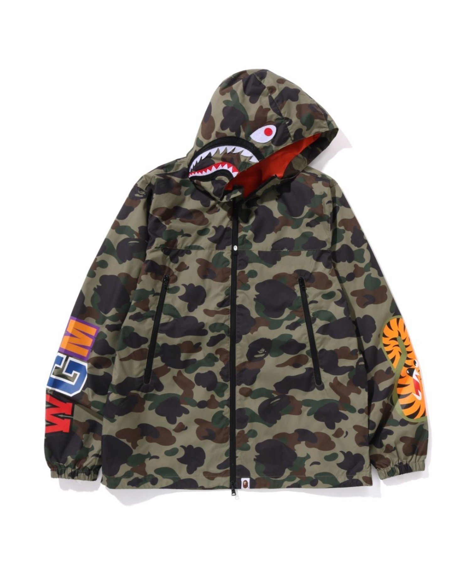 【アベイシングエイプ/A BATHING APE / MEN】の1ST CAMO SHARK HOODIE JACKET 人気、トレンドファッション・服の通販 founy(ファニー) 　ファッション　Fashion　メンズファッション　Fashion for Men　ジップ　Zip, Zipper　フィット　Fit, Slim Fit　モチーフ　Motif, Design Theme　レギュラー　Regular, Standard Fit　 other-1|ID: prp329100004835690 ipo3291000000035223493