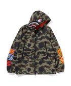 【アベイシングエイプ/A BATHING APE / MEN】の1ST CAMO SHARK HOODIE JACKET 人気、トレンドファッション・服の通販 founy(ファニー) ファッション Fashion メンズファッション Fashion for Men ジップ Zip, Zipper フィット Fit, Slim Fit モチーフ Motif, Design Theme レギュラー Regular, Standard Fit thumbnail GREEN|ID: prp329100004835690 ipo3291000000035223496