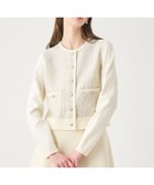 【アナイ/ANAYI】の【Eternal Line 2026】ツイードコンビブルゾン カーディガン 人気、トレンドファッション・服の通販 founy(ファニー) ファッション Fashion レディースファッション Fashion for Women トップス・カットソー Cut & Sew Tops カーディガン・羽織り Layered Style Cardigans カーディガン Cardigan, Knitwear ジャケット Jacket, Outerwear ストレッチ Stretch, Stretchy Fabric スマート Smart, Elegant セットアップ Set-Up, Coordinated Outfit ツイード Twill, Twill Weave 人気 Popular, Best Seller ミックス Mix, Mixed Style ミラノリブ Milano Rib, Milano Stitch 再入荷 Restock / Back in Stock エレガント 上品 Elegant thumbnail blue mix|ID: prp329100004835693 ipo3291000000035223518