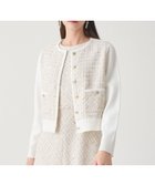 【アナイ/ANAYI】の【Eternal Line 2026】ツイードコンビブルゾン カーディガン 人気、トレンドファッション・服の通販 founy(ファニー) ファッション Fashion レディースファッション Fashion for Women トップス・カットソー Cut & Sew Tops カーディガン・羽織り Layered Style Cardigans カーディガン Cardigan, Knitwear ジャケット Jacket, Outerwear ストレッチ Stretch, Stretchy Fabric スマート Smart, Elegant セットアップ Set-Up, Coordinated Outfit ツイード Twill, Twill Weave 人気 Popular, Best Seller ミックス Mix, Mixed Style ミラノリブ Milano Rib, Milano Stitch 再入荷 Restock / Back in Stock エレガント 上品 Elegant thumbnail pink|ID: prp329100004835693 ipo3291000000035223520