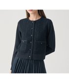 【アナイ/ANAYI】の【Eternal Line 2026】ツイードコンビブルゾン カーディガン 人気、トレンドファッション・服の通販 founy(ファニー) ファッション Fashion レディースファッション Fashion for Women トップス・カットソー Cut & Sew Tops カーディガン・羽織り Layered Style Cardigans カーディガン Cardigan, Knitwear ジャケット Jacket, Outerwear ストレッチ Stretch, Stretchy Fabric スマート Smart, Elegant セットアップ Set-Up, Coordinated Outfit ツイード Twill, Twill Weave 人気 Popular, Best Seller ミックス Mix, Mixed Style ミラノリブ Milano Rib, Milano Stitch 再入荷 Restock / Back in Stock エレガント 上品 Elegant thumbnail navy|ID: prp329100004835693 ipo3291000000035223521