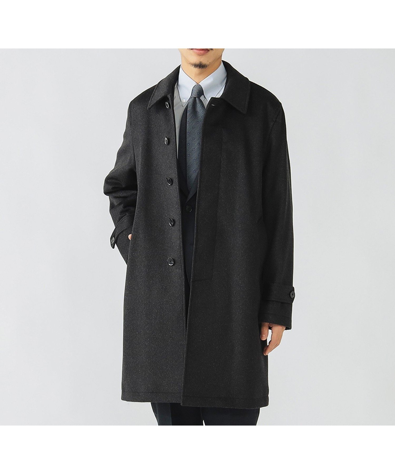 【ビームス ハート/BEAMS HEART / MEN】のウール ステンカラーコート 人気、トレンドファッション・服の通販 founy(ファニー) 　ファッション　Fashion　メンズファッション　Fashion for Men　クラシック　Classic, Timeless Style　ジャケット　Jacket, Outerwear　スラックス　Slacks, Dress Pants　スーツ　Suit, Formalwear　タートルネック　Turtleneck, High Neck　トレンド　Trend, Trending Now　定番　Standard, Basic Item　パターン　Pattern, Design Print　フィット　Fit, Slim Fit　マフラー　Scarf, Muffler　冬　Winter / This Winter　ビジネス 仕事 通勤　Business / Work / Commuting　 other-1|ID: prp329100004835696 ipo3291000000035223538