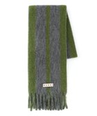 【マルニ/MARNI】のストライプ ロゴ ウールブレンド アルパカマフラー 人気、トレンドファッション・服の通販 founy(ファニー) ファッション Fashion レディースファッション Fashion for Women マフラー・スヌード / 冬小物の定番 Scarves & Mufflers なめらか Smooth, Silky Texture ストライプ Stripe, Striped Pattern マフラー Scarf, Muffler thumbnail DARK ASH|ID: prp329100004835699 ipo3291000000035223549