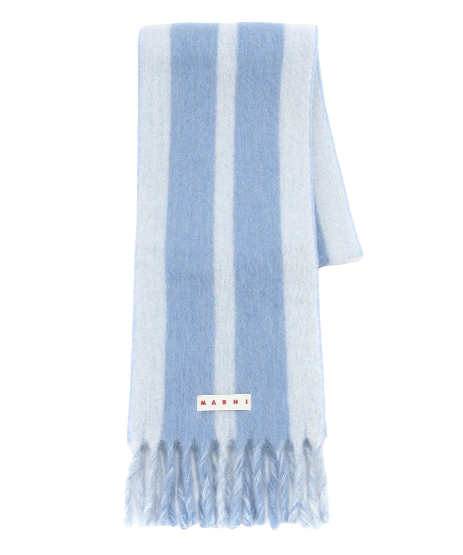 【マルニ/MARNI】のストライプ ロゴ ウールブレンド アルパカマフラー インテリア・キッズ・メンズ・レディースファッション・服の通販 founy(ファニー) 　ファッション　Fashion　レディースファッション　Fashion for Women　マフラー・スヌード / 冬小物の定番　Scarves & Mufflers　なめらか　Smooth, Silky Texture　ストライプ　Stripe, Striped Pattern　マフラー　Scarf, Muffler　GLASS|ID: prp329100004835699 ipo3291000000035223550
