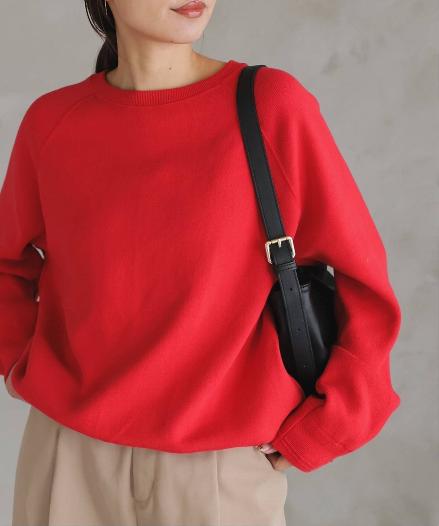 【スローブ イエナ/SLOBE IENA】の《追加3》スムースオーバーニット インテリア・キッズ・メンズ・レディースファッション・服の通販 founy(ファニー) 　ファッション　Fashion　レディースファッション　Fashion for Women　トップス・カットソー　Cut & Sew Tops　ニット　Knit Tops & Sweaters　2026年　2026　シンプル　Simple, Minimal　ベーシック　Basic, Essential　定番　Standard, Basic Item　日本製　Made In Japan　春　Spring　洗える　Machine Washable　レッド|ID: prp329100004835700 ipo3291000000035223552