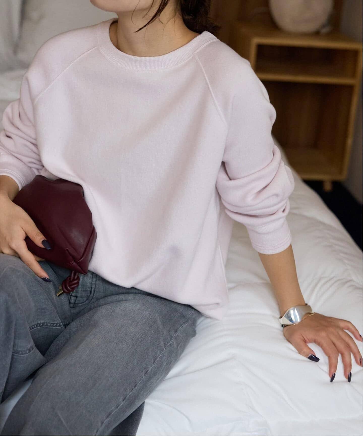 【スローブ イエナ/SLOBE IENA】の《追加3》スムースオーバーニット インテリア・キッズ・メンズ・レディースファッション・服の通販 founy(ファニー) 　ファッション　Fashion　レディースファッション　Fashion for Women　トップス・カットソー　Cut & Sew Tops　ニット　Knit Tops & Sweaters　2026年　2026　シンプル　Simple, Minimal　ベーシック　Basic, Essential　定番　Standard, Basic Item　日本製　Made In Japan　春　Spring　洗える　Machine Washable　ピンク A|ID: prp329100004835700 ipo3291000000035223555