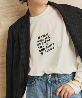 【プラージュ/Plage】のJANE SMITH / ジェーンスミス JAI TANJU BE INSANE LS Tシャツ 人気、トレンドファッション・服の通販 founy(ファニー) ファッション Fashion レディースファッション Fashion for Women トップス・カットソー Cut & Sew Tops シャツ・ブラウス・オフィスカジュアル Elegant Blouses & Button-Ups ロングTシャツ・Tシャツ Longline T-Shirts & Tees コレクション Collection, Seasonal Line シンプル Simple, Minimal スタイリッシュ Stylish, Fashionable スタンダード Standard, Basic A/W・秋冬 Autumn/Winter |ID:prp329100004835705