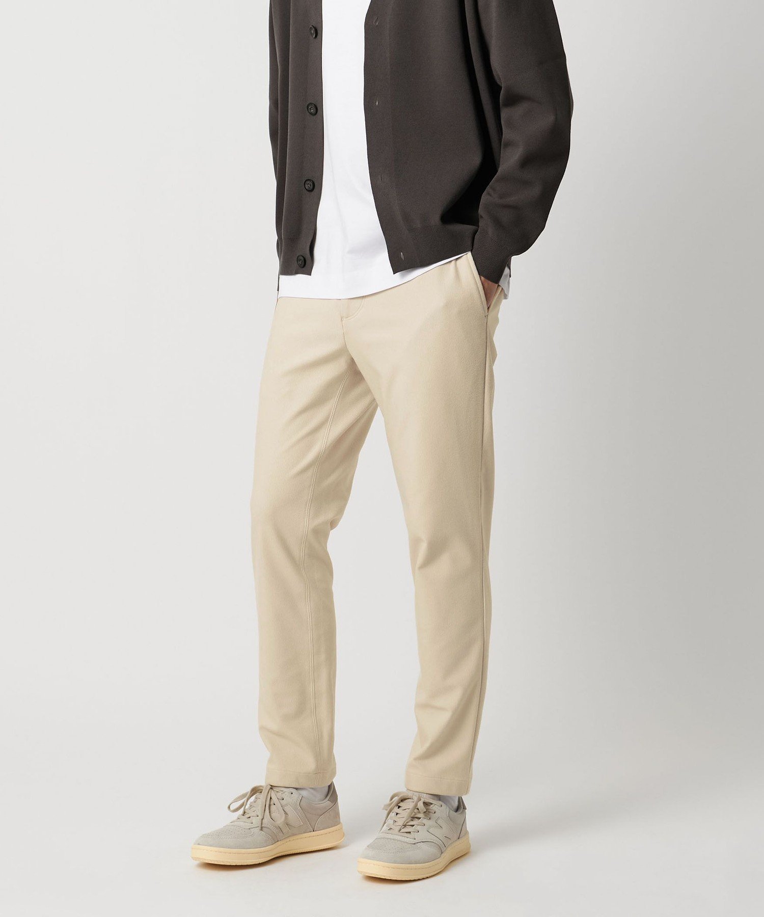 【ユナイテッドアローズ/UNITED ARROWS / MEN】のウィンター ピケ オールギャザー イージーパンツ インテリア・キッズ・メンズ・レディースファッション・服の通販 founy(ファニー) 　ファッション　Fashion　メンズファッション　Fashion for Men　ボトムス　Bottoms　ギャザー　Gathered, Ruffled　シンプル　Simple, Minimal　スマート　Smart, Elegant　ダウン　Down, Puffer　なめらか　Smooth, Silky Texture　パウダー　Powder, Soft Tone　ピーチ　Peach, Soft Touch　ブルゾン　Blouson, Bomber Jacket　プリーツ　Pleats, Pleated　旅行　Travel　エレガント 上品　Elegant　BEIGE|ID: prp329100004835727 ipo3291000000035223737