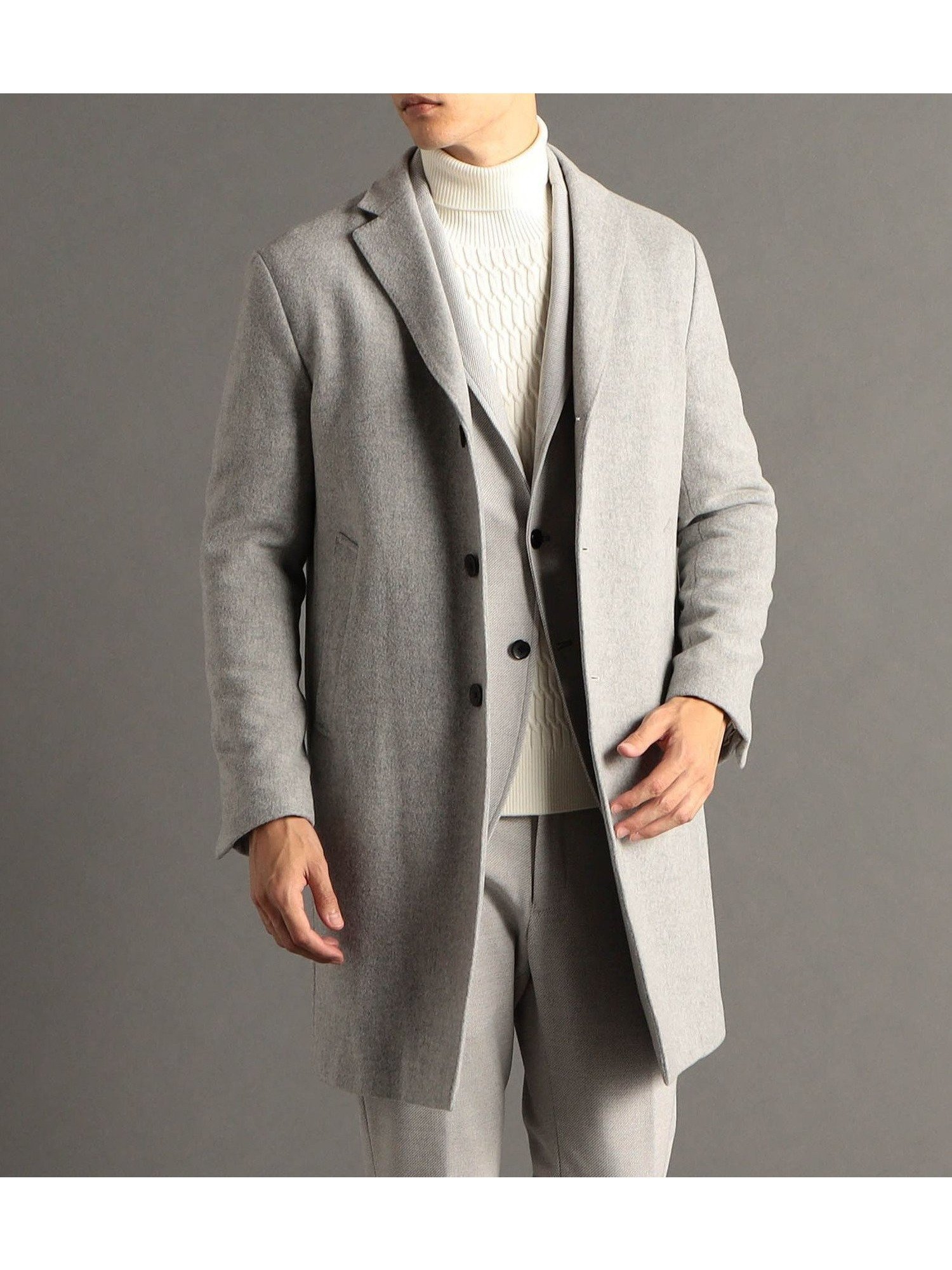 【ニコル/NICOLE / MEN】の【ex/tra】Super120 s ウールビーバー チェスターコート 人気、トレンドファッション・服の通販 founy(ファニー) 　ファッション　Fashion　メンズファッション　Fashion for Men　ジャケット　Jacket, Outerwear　スマート　Smart, Elegant　チェスターコート　Chester Coat, Long Coat　ドレス　Dress, One-Piece　パーカー　Hoodie, Parka　ホリデーシーズン　Holiday Season　ポケット　Pocket, Pocket Detail　モダン　Modern, Contemporary　エレガント 上品　Elegant　 other-1|ID: prp329100004835788 ipo3291000000035224180