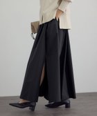【サロン アダム エ ロペ/SALON adam et rope'】の【WEB限定】スリットフレアスカート 人気、トレンドファッション・服の通販 founy(ファニー) ファッション Fashion レディースファッション Fashion for Women スカート Skirts Aライン・フレアスカート A-Line & Flared Skirts ギャザー Gathered, Ruffled 吸水 Absorbent, Quick-Dry スキッパー Skipper, Open Collar スタイリッシュ Stylish, Fashionable スリット Slit, Slit Detail タイプライター Typewriter Fabric, Crisp Cotton ノースリーブ Sleeveless, No-Sleeve フレア Flare, Flared ポケット Pocket, Pocket Detail ランダム Random, Irregular ロング Long, Long-Length エレガント 上品 Elegant thumbnail ブラック(01)|ID: prp329100004835789 ipo3291000000035224184