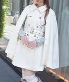 【アクシーズファム/axes femme】のダブルボタンケープコート 人気、トレンドファッション・服の通販 founy(ファニー) ファッション Fashion レディースファッション Fashion for Women アウター Coat / Outerwear Collection コート・ロングコート・ピーコート Long Coats, Peacoats & More ガーリー Girly, Feminine Style クラシカル Classical, Vintage-Inspired ショート Short, Short Length スタイリッシュ Stylish, Fashionable ダブル Double, Double-Breasted ボトム Bottoms, Lower Wear リボン Ribbon, Bow レース Lace, Lace Fabric ロング Long, Long-Length エレガント 上品 Elegant thumbnail 白|ID: prp329100004835801 ipo3291000000035224261