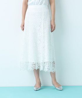 【ピンキーアンドダイアン/Pinky&Dianne】のスカラレースフレアスカート 人気、トレンドファッション・服の通販 founy(ファニー) ファッション Fashion レディースファッション Fashion for Women スカート Skirts Aライン・フレアスカート A-Line & Flared Skirts スカラップ Scallop, Scalloped Edge ストレッチ Stretch, Stretchy Fabric フェミニン Feminine, Girly フレア Flare, Flared モチーフ Motif, Design Theme レース Lace, Lace Fabric |ID:prp329100004835813