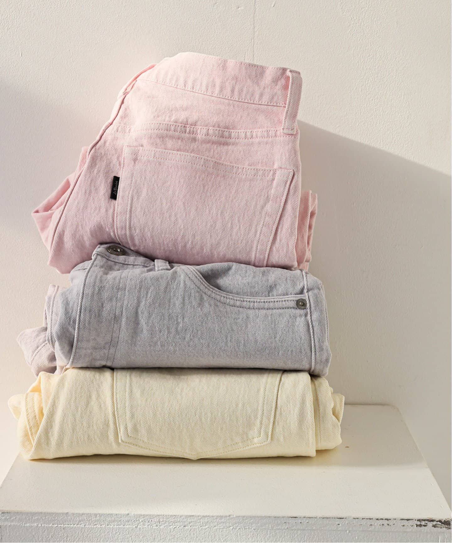 【スローブ イエナ/SLOBE IENA】の《一部店舗・WEB限定カラーあり/追加5》LE DENIM ストレートパンツ インテリア・キッズ・メンズ・レディースファッション・服の通販 founy(ファニー) 　ファッション　Fashion　レディースファッション　Fashion for Women　パンツ　Pants & Trousers　イエロー　Yellow　春　Spring　ストレート　Straight, Straight Cut　デニム　Denim, Jeans Material　フィット　Fit, Slim Fit　ベーシック　Basic, Essential　おすすめ　Recommended / Our Picks　2024年　2024　2024-2025秋冬・A/W　Autumn/Winter 2024–25 AW24–25　ピンク A|ID: prp329100004835825 ipo3291000000035224413