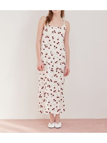 【ジェラート ピケ/gelato pique】のチェリー柄カップインキャミワンピース 人気、トレンドファッション・服の通販 founy(ファニー) 　ファッション　Fashion　レディースファッション　Fashion for Women　ワンピース　Dresses　キャミソールワンピース　Camisole Dresses　おすすめ　Recommended / Our Picks　カットソー　Cut and Sewn Top　カーディガン　Cardigan, Knitwear　キャミソール　Camisole, Spaghetti Strap Top　シンプル　Simple, Minimal　スマート　Smart, Elegant　チェリー　Cherry, Cherry Pattern　プリント　Print, Printed Pattern　 other-1|ID: prp329100004835826 ipo3291000000035224418