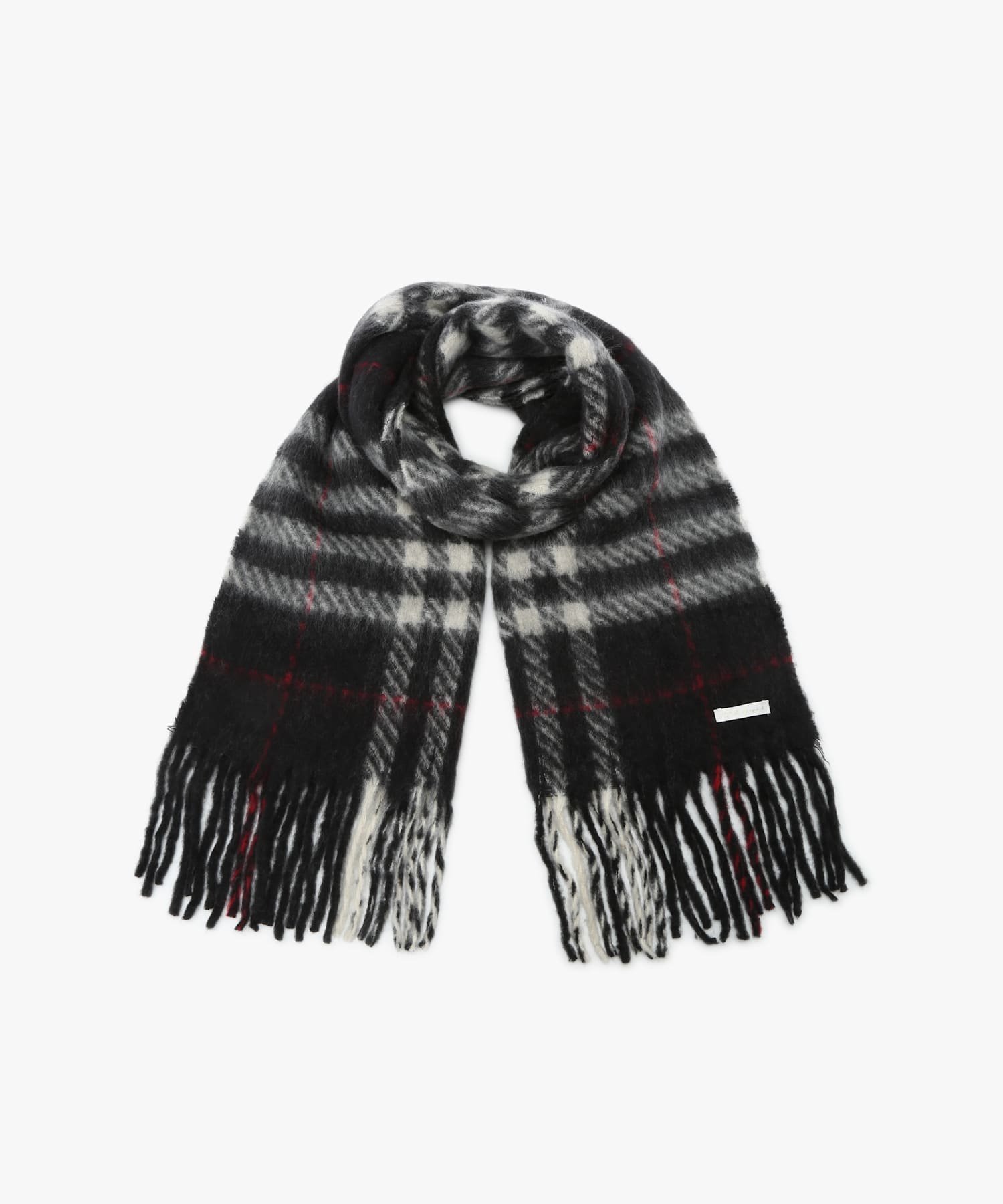 【アニエスベー ファム/agnes b. FEMME】のWEB限定 チェック マフラー インテリア・キッズ・メンズ・レディースファッション・服の通販 founy(ファニー) 　ファッション　Fashion　レディースファッション　Fashion for Women　マフラー・スヌード / 冬小物の定番　Scarves & Mufflers　ストール　Stole, Wrap　チェック　Check, Plaid, Tartan　マフラー　Scarf, Muffler　ブラック|ID: prp329100004835835 ipo3291000000035224490