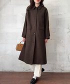【ジュノア/JUNOAH】のウールライクステンカラーロングコート 人気、トレンドファッション・服の通販 founy(ファニー) ファッション Fashion レディースファッション Fashion for Women アウター Coat / Outerwear Collection コート・ロングコート・ピーコート Long Coats, Peacoats & More thumbnail ダークブラウン|ID: prp329100004835845 ipo3291000000035224560
