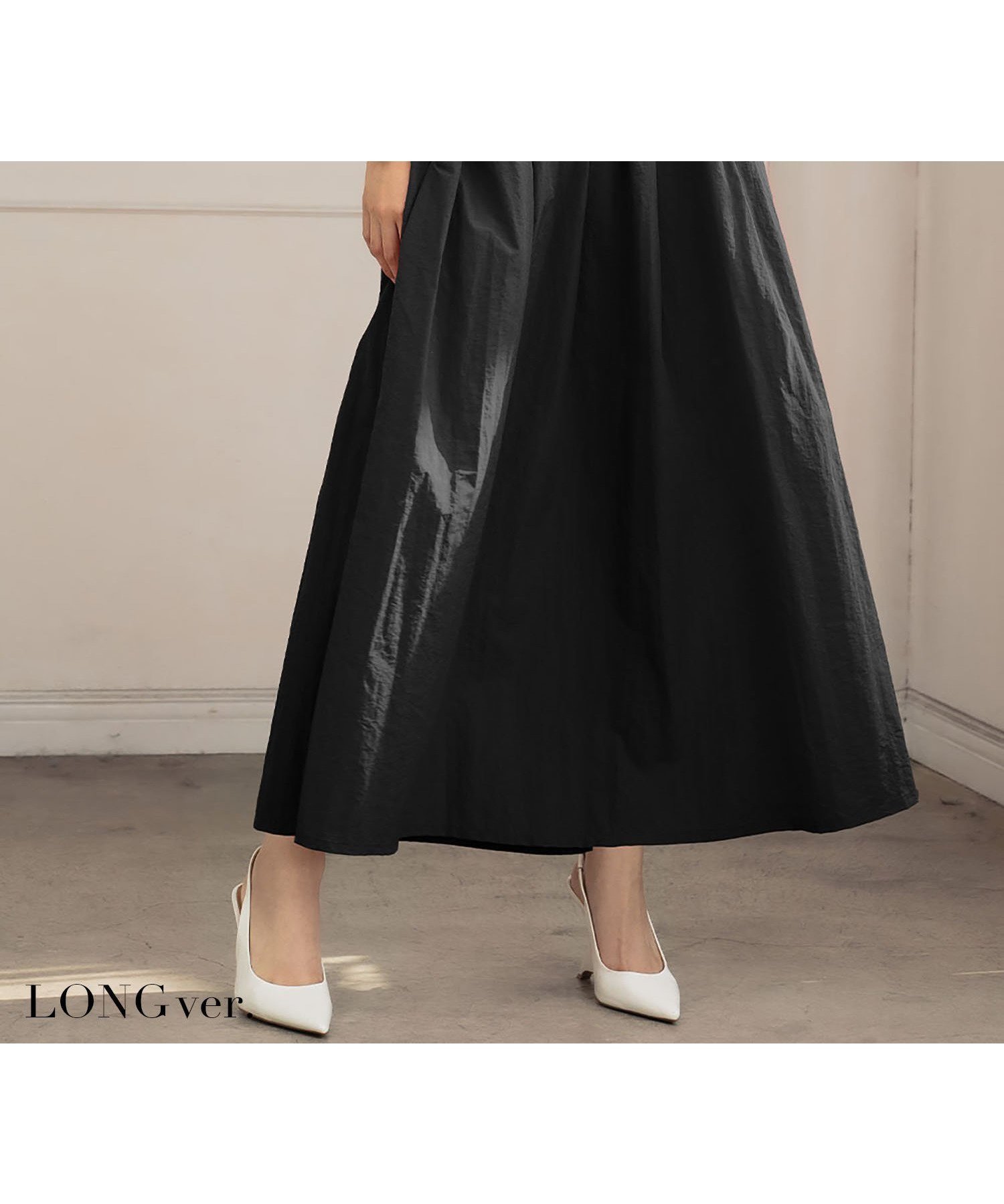 【ガール/GIRL】の【選べる着丈】タフタギャザーフレアスカート ロング 秋 冬 ゴム インテリア・キッズ・メンズ・レディースファッション・服の通販 founy(ファニー) 　ファッション　Fashion　レディースファッション　Fashion for Women　スカート　Skirts　Aライン・フレアスカート　A-Line & Flared Skirts　春　Spring　秋　Autumn　タフタ　Taffeta, Structured Fabric　パープル　Purple, Violet　ロング　Long, Long-Length　ワッシャー　Washer, Crinkled Finish　冬　Winter / This Winter　再入荷　Restock / Back in Stock　おすすめ　Recommended / Our Picks　エレガント 上品　Elegant　BK|ID: prp329100004835846 ipo3291000000035224563