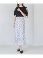 【スナイデル/SNIDEL】のレースプリントナロースカート 人気、トレンドファッション・服の通販 founy(ファニー) ファッション Fashion レディースファッション Fashion for Women スカート Skirts くるぶし Ankle-Length スマート Smart, Elegant パターン Pattern, Design Print フェミニン Feminine, Girly プリント Print, Printed Pattern レース Lace, Lace Fabric |ID:prp329100004835873