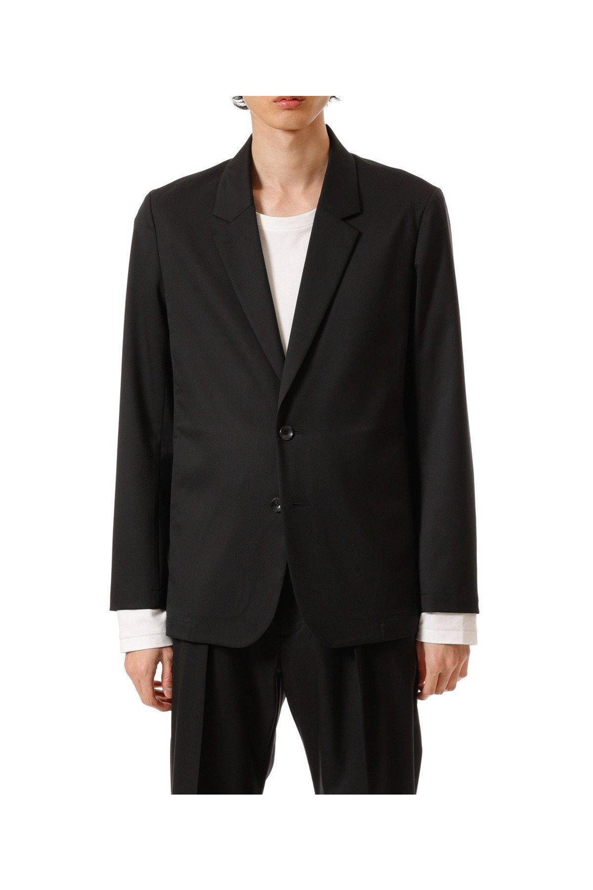 【アタッチメント/ATTACHMENT / MEN】のポリエステル/ウール/シルクギャバジン 2Bジャケット インテリア・キッズ・メンズ・レディースファッション・服の通販 founy(ファニー) 　ファッション　Fashion　メンズファッション　Fashion for Men　シルク　Silk, 100% Silk　ジャケット　Jacket, Outerwear　ポケット　Pocket, Pocket Detail　定番　Standard, Basic Item　BLACK|ID: prp329100004835879 ipo3291000000035224838