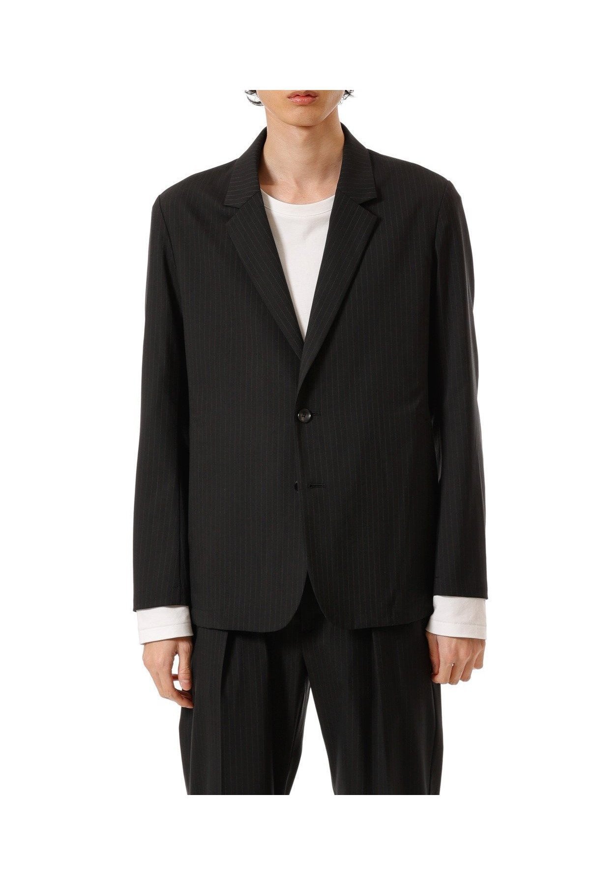【アタッチメント/ATTACHMENT / MEN】のポリエステル/ウール/シルクギャバジン 2Bジャケット インテリア・キッズ・メンズ・レディースファッション・服の通販 founy(ファニー) 　ファッション　Fashion　メンズファッション　Fashion for Men　シルク　Silk, 100% Silk　ジャケット　Jacket, Outerwear　ポケット　Pocket, Pocket Detail　定番　Standard, Basic Item　S.BLACK|ID: prp329100004835879 ipo3291000000035224839