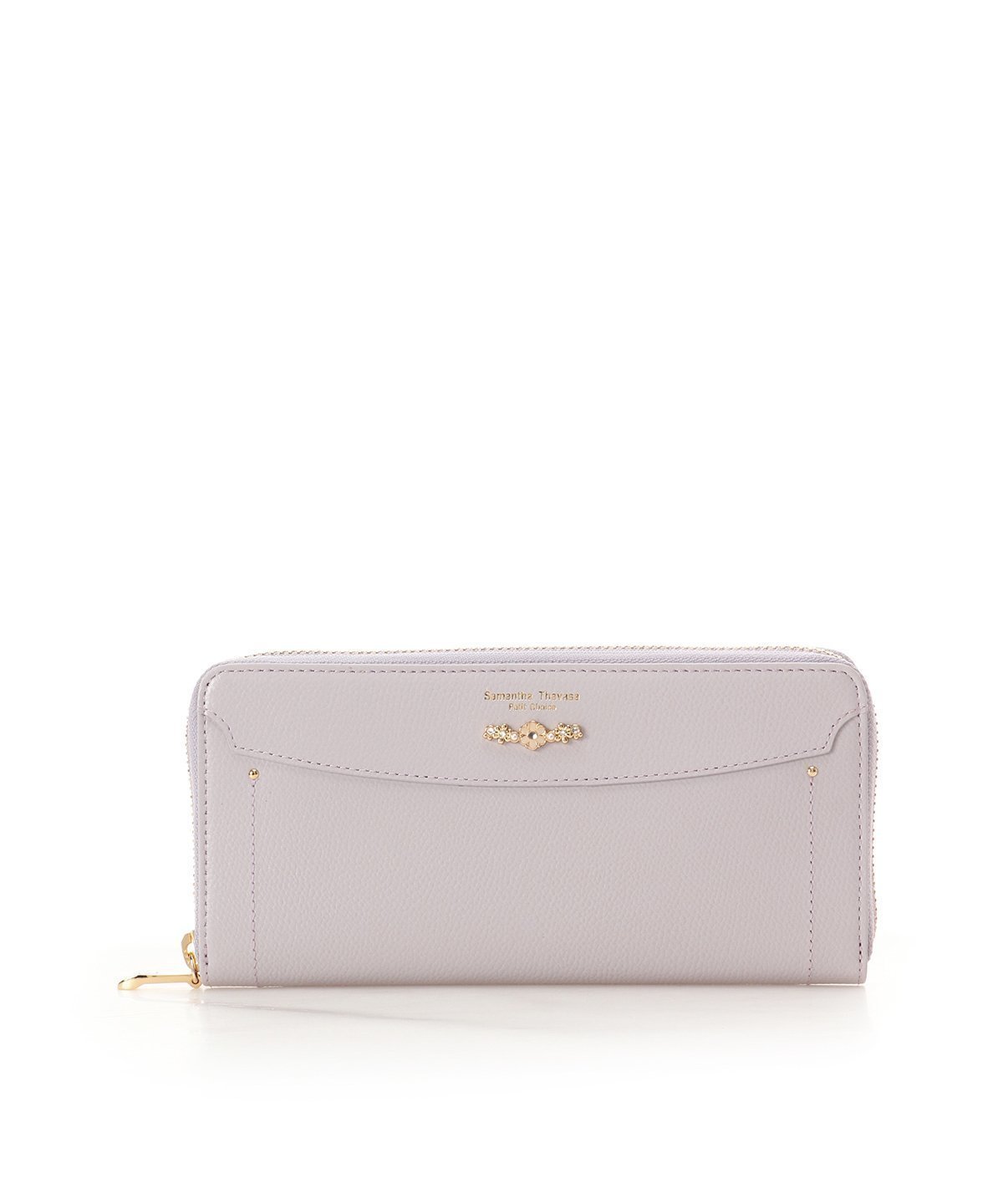 【サマンサタバサ プチチョイス/SamanTha Thavasa PeTiT Choice】のフラワーアーチ ラウンドジップ長財布 インテリア・キッズ・メンズ・レディースファッション・服の通販 founy(ファニー) 　ファッション　Fashion　レディースファッション　Fashion for Women　ミニ財布・二つ折り財布　Wallets & Card Cases　センター　Center, Center Line　フラワー　Flower, Floral　ポケット　Pocket, Pocket Detail　モチーフ　Motif, Design Theme　財布　Wallet, Purse　ラベンダー|ID: prp329100004835909 ipo3291000000035225060