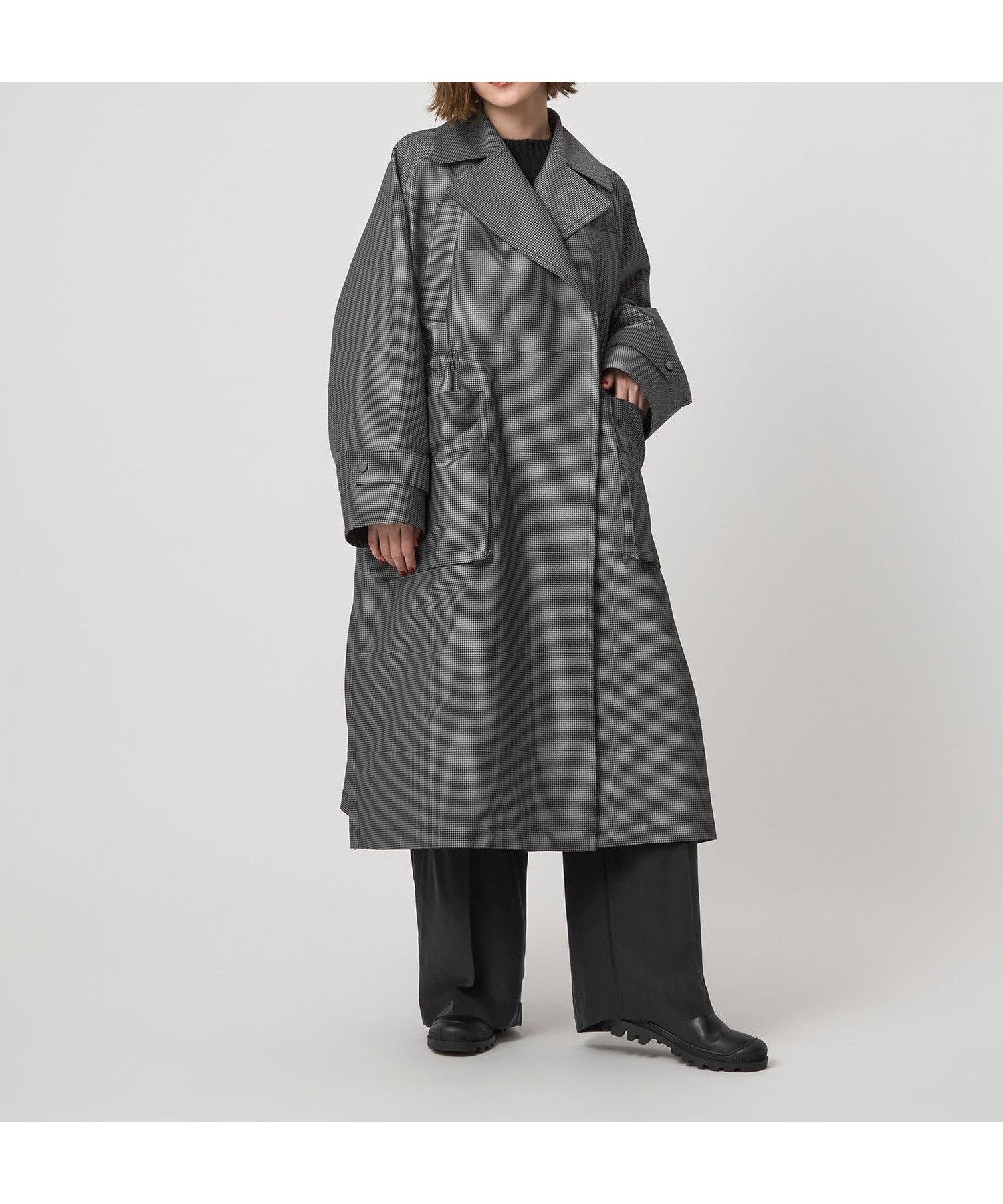 【ユナイテッドアローズ/UNITED ARROWS】のconte チェック ミリタリー トレンチコート 人気、トレンドファッション・服の通販 founy(ファニー) 　ファッション　Fashion　レディースファッション　Fashion for Women　アウター　Coat / Outerwear Collection　コート・ロングコート・ピーコート　Long Coats, Peacoats & More　トレンチコート / 春秋の定番アウター　Trench Coats　おすすめ　Recommended / Our Picks　サイドジップ　Side Zip, Side Zipper　スリット　Slit, Slit Detail　チェック　Check, Plaid, Tartan　ドローコード　Drawcord, Drawstring Cord　ポケット　Pocket, Pocket Detail　マニッシュ　Mannish, Boyish　ミリタリー　Military, Army Style　ロング　Long, Long-Length　 other-1|ID: prp329100004835922 ipo3291000000035225183