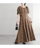 【ディスコート/Discoat】の【オケージョン】刺繍使いワンピース 人気、トレンドファッション・服の通販 founy(ファニー) ファッション Fashion レディースファッション Fashion for Women ワンピース Dresses オケージョン Occasion Wear シェイプ Shape, Slim Fit シンプル Simple, Minimal スリーブ Sleeve, Long Sleeve / Short Sleeve デコルテ Décolleté, Neckline thumbnail モカ|ID: prp329100004835930 ipo3291000000035225242