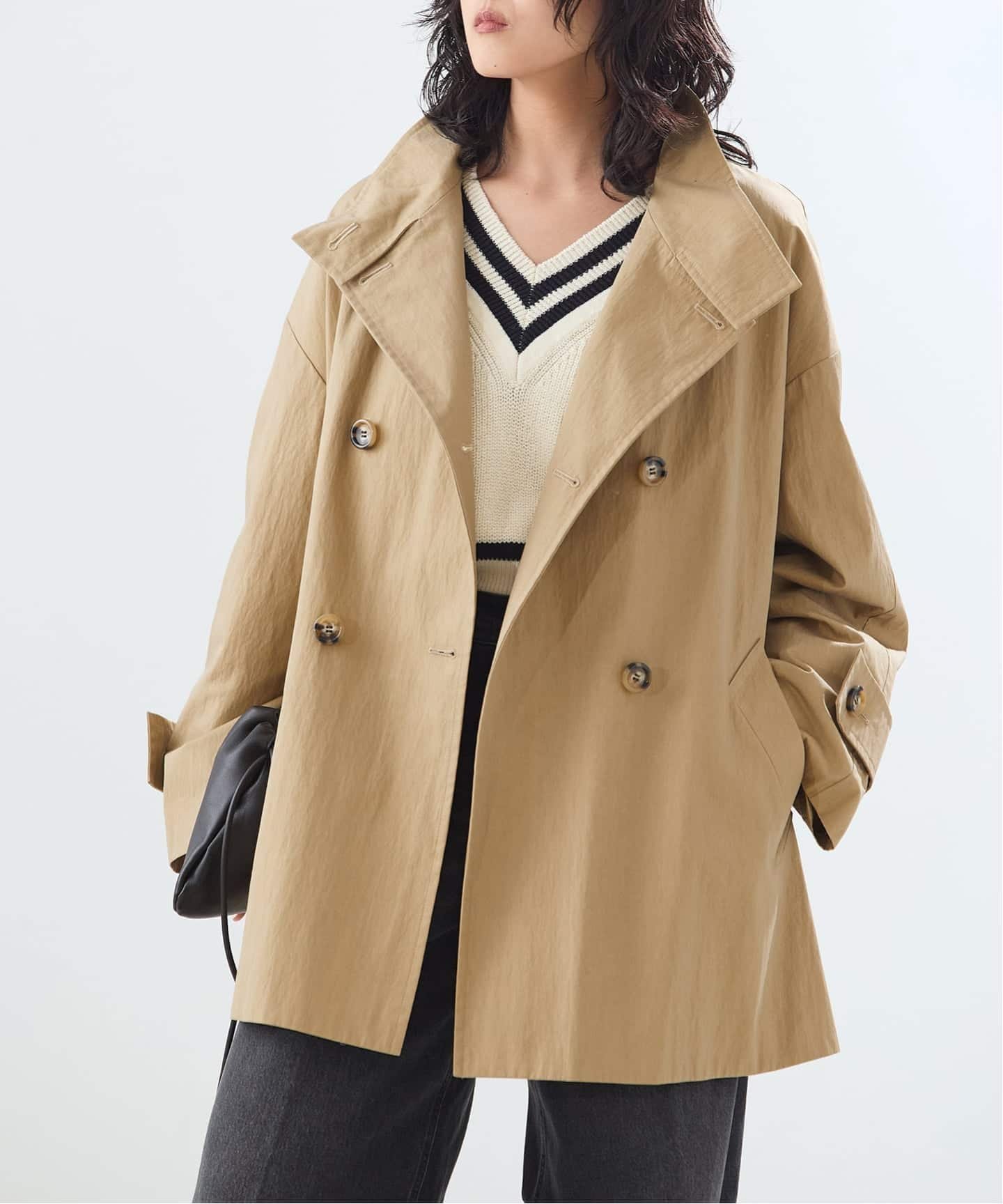 【ジャーナルスタンダード レサージュ/journal standard L'essage】のNALYAスタンドショートコート 人気、トレンドファッション・服の通販 founy(ファニー) 　ファッション　Fashion　レディースファッション　Fashion for Women　アウター　Coat / Outerwear Collection　コート・ロングコート・ピーコート　Long Coats, Peacoats & More　2026年　2026　イタリア　Italy　ショート　Short, Short Length　スタンド　Stand Collar, Upright Stand　バランス　Balance, Style Balance　 other-1|ID: prp329100004835933 ipo3291000000035225251