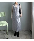 【ドゥ アルシーヴ/Doux archives】のフロントジップジャンスカ 人気、トレンドファッション・服の通販 founy(ファニー) ファッション Fashion レディースファッション Fashion for Women ジップ Zip, Zipper ポケット Pocket, Pocket Detail リネン Linen, Linen Fabric thumbnail BLUE GRAY|ID: prp329100004835937 ipo3291000000035225267