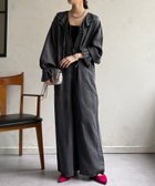 【ドゥドゥ/DouDou】の【WEB限定】フリルデニムオールイーンワン 人気、トレンドファッション・服の通販 founy(ファニー) ファッション Fashion レディースファッション Fashion for Women インナー Innerwear ジップ Zip, Zipper スマート Smart, Elegant 雑誌 Magazine, Fashion Magazine デニム Denim, Jeans Material フリル Frill, Ruffle フロント Front, Front Design ロング Long, Long-Length ワンポイント One Point, Statement Accent ワーク Workwear, Utility Style S/S・春夏 SS, Spring/Summer, Warm Season 再入荷 Restock / Back in Stock 夏 Summer 2026年 2026 thumbnail グレー|ID: prp329100004835939 ipo3291000000035225279