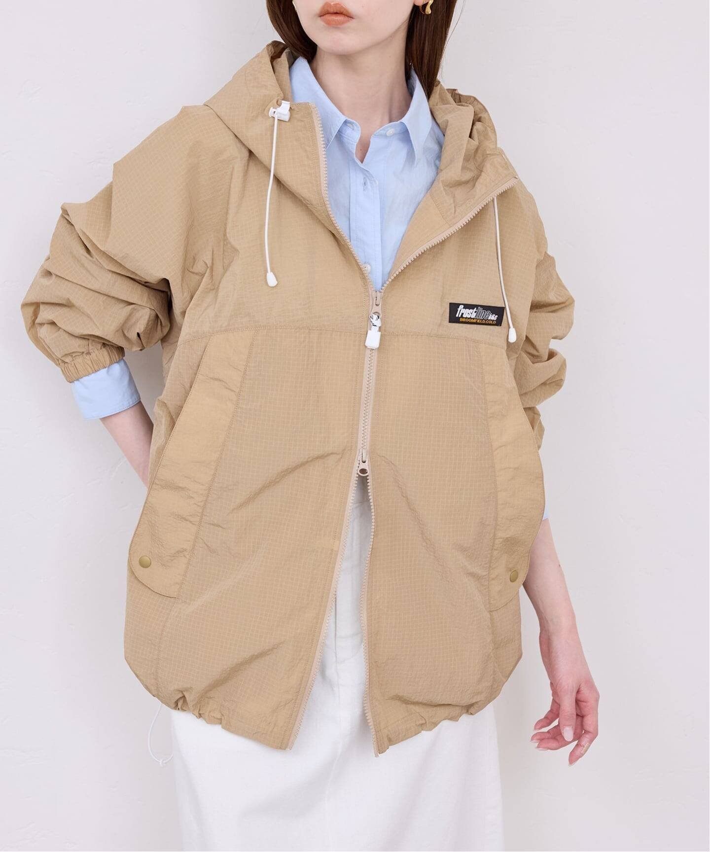 【スローブ イエナ/SLOBE IENA】の《追加2 》frostline/フロストライン SLOBE別注 ブルゾン インテリア・キッズ・メンズ・レディースファッション・服の通販 founy(ファニー) 　ファッション　Fashion　レディースファッション　Fashion for Women　アウター　Coat / Outerwear Collection　ブルゾンジャケット・スポーティアウター　Blouson Jackets　おすすめ　Recommended / Our Picks　アウトドア　Outdoor Clothing　ジャケット　Jacket, Outerwear　ドローコード　Drawcord, Drawstring Cord　パーカー　Hoodie, Parka　ブルゾン　Blouson, Bomber Jacket　ベスト　Vest, Waistcoat　別注　Limited Edition, Custom Order　ベージュ A|ID: prp329100004835952 ipo3291000000035225369