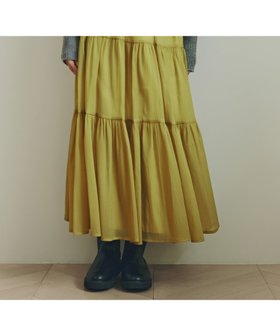 【エヌ ナチュラルビューティーベーシック/N.Natural Beauty basic】のオーガンジーティアードスカート 人気、トレンドファッション・服の通販 founy(ファニー) ファッション Fashion レディースファッション Fashion for Women スカート Skirts ティアードスカート Tiered Skirts オーガンジー Organza Fabric リラックス Relax, Relaxed Fit |ID:prp329100004835960