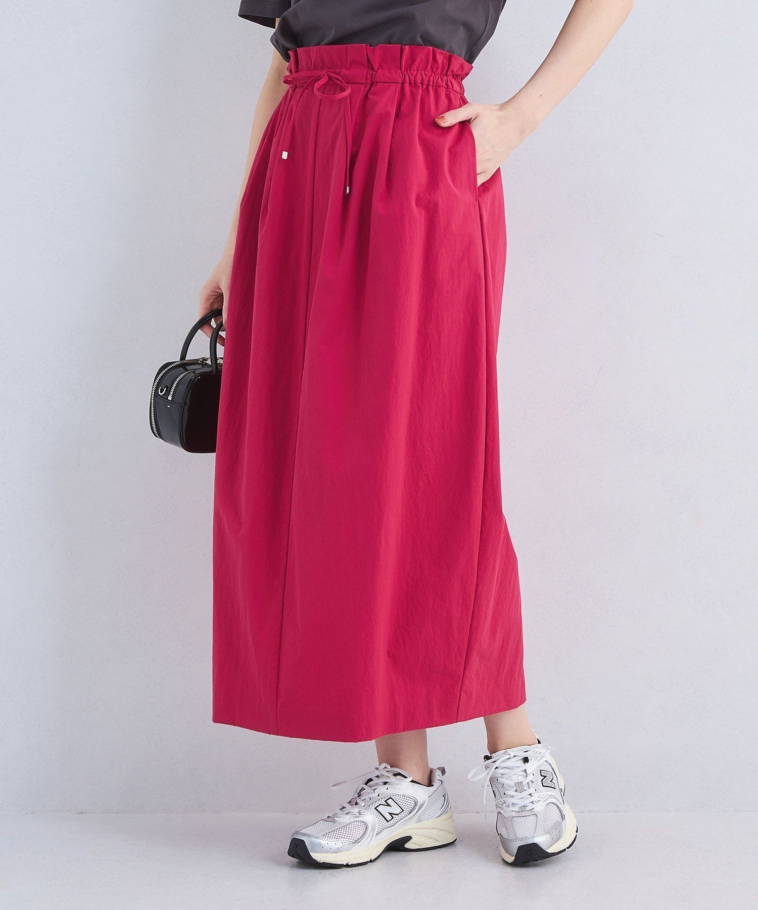 【ユナイテッドアローズ/UNITED ARROWS】のウエスト ギャザー バブル スカート インテリア・キッズ・メンズ・レディースファッション・服の通販 founy(ファニー) 　ファッション　Fashion　レディースファッション　Fashion for Women　スカート　Skirts　おすすめ　Recommended / Our Picks　アメリカン　American Style　ギャザー　Gathered, Ruffled　コクーン　Cocoon, Cocoon Silhouette　スリーブ　Sleeve, Long Sleeve / Short Sleeve　タンク　Tank Top, Sleeveless Top　トレンド　Trend, Trending Now　夏　Summer　PINK|ID: prp329100004835962 ipo3291000000035225464