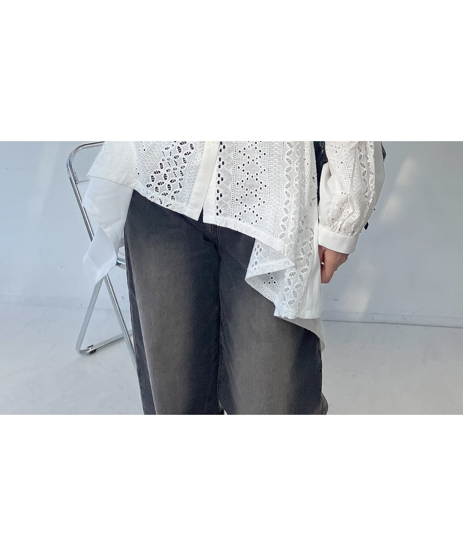 【アズノウアズ プラス/AS KNOW AS plus】の♪イレギュラーヘムミックスチュニック 人気、トレンドファッション・服の通販 founy(ファニー) 　ファッション　Fashion　レディースファッション　Fashion for Women　トップス・カットソー　Cut & Sew Tops　イレギュラーヘム　Irregular Hem　スラックス　Slacks, Dress Pants　デニム　Denim, Jeans Material　再入荷　Restock / Back in Stock　エレガント 上品　Elegant　 other-1|ID: prp329100004835974 ipo3291000000035225615