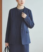 【アーバンリサーチ/URBAN RESEARCH】の『セットアップ対応』ノーカラージャケット 人気、トレンドファッション・服の通販 founy(ファニー) ファッション Fashion レディースファッション Fashion for Women アウター Coat / Outerwear Collection レディースジャケット・軽アウター Jackets ノーカラージャケット / シンプル上品コーデ Collarless Jackets 2026年 2026 冬 Winter / This Winter おすすめ Recommended / Our Picks シンプル Simple, Minimal ジャケット Jacket, Outerwear ストレッチ Stretch, Stretchy Fabric セットアップ Set-Up, Coordinated Outfit ベーシック Basic, Essential エレガント 上品 Elegant ビジネス 仕事 通勤 Business / Work / Commuting A/W・秋冬 Autumn/Winter thumbnail ネイビー|ID: prp329100004835976 ipo3291000000035225625