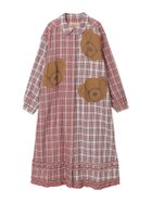 【ピンクハウス/PINK HOUSE】のくまアップリケ使いオリジナルタータンチェックワンピース 人気、トレンドファッション・服の通販 founy(ファニー) ファッション Fashion レディースファッション Fashion for Women ワンピース Dresses ウォーム Warm Fabric パッチワーク Patchwork, Mixed Fabric ピーチ Peach, Soft Touch フリル Frill, Ruffle thumbnail ピンク系|ID: prp329100004835979 ipo3291000000035225639