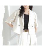 【ナノ ユニバース/nano universe】のメランジドライ 半袖ショートダブルジャケット(セットアップ可) 人気、トレンドファッション・服の通販 founy(ファニー) ファッション Fashion レディースファッション Fashion for Women アウター Coat / Outerwear Collection レディースジャケット・軽アウター Jackets ショート Short, Short Length ジャケット Jacket, Outerwear セットアップ Set-Up, Coordinated Outfit ダウン Down, Puffer バランス Balance, Style Balance 半袖 Short Sleeve, Half Sleeve メランジ Melange, Mixed Yarn リラックス Relax, Relaxed Fit ワイド Wide, Wide Fit 夏 Summer 2025年 2025 2025-2026秋冬・A/W Autumn/Winter 2025–26 AW25–26 thumbnail アイボリー7|ID: prp329100004836015 ipo3291000000035225830