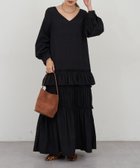【パルグループ/PAL GROUP】の【SHENERY】ティアードワンピース 人気、トレンドファッション・服の通販 founy(ファニー) ファッション Fashion レディースファッション Fashion for Women ワンピース Dresses おすすめ Recommended / Our Picks ギャザー Gathered, Ruffled ティアードワンピース Tiered Dress, Flared Dress デコルテ Décolleté, Neckline 再入荷 Restock / Back in Stock thumbnail ブラック|ID: prp329100004836016 ipo3291000000035225832