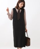 【リフレクト/Reflect】の【すっきりシルエット】スエードライクジャンパースカ-ト 人気、トレンドファッション・服の通販 founy(ファニー) ファッション Fashion レディースファッション Fashion for Women ストレッチ Stretch, Stretchy Fabric スマート Smart, Elegant ポケット Pocket, Pocket Detail thumbnail ブラック|ID: prp329100004836022 ipo3291000000035225860