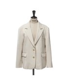 【ティーチ/TEECHI】の「ニュースタンダードジャケット」 スペリオウールミックス 人気、トレンドファッション・服の通販 founy(ファニー) ファッション Fashion レディースファッション Fashion for Women アウター Coat / Outerwear Collection レディースジャケット・軽アウター Jackets ジャケット Jacket, Outerwear セットアップ Set-Up, Coordinated Outfit デニム Denim, Jeans Material ミックス Mix, Mixed Style ワイド Wide, Wide Fit thumbnail WHITE|ID: prp329100004836036 ipo3291000000035225972