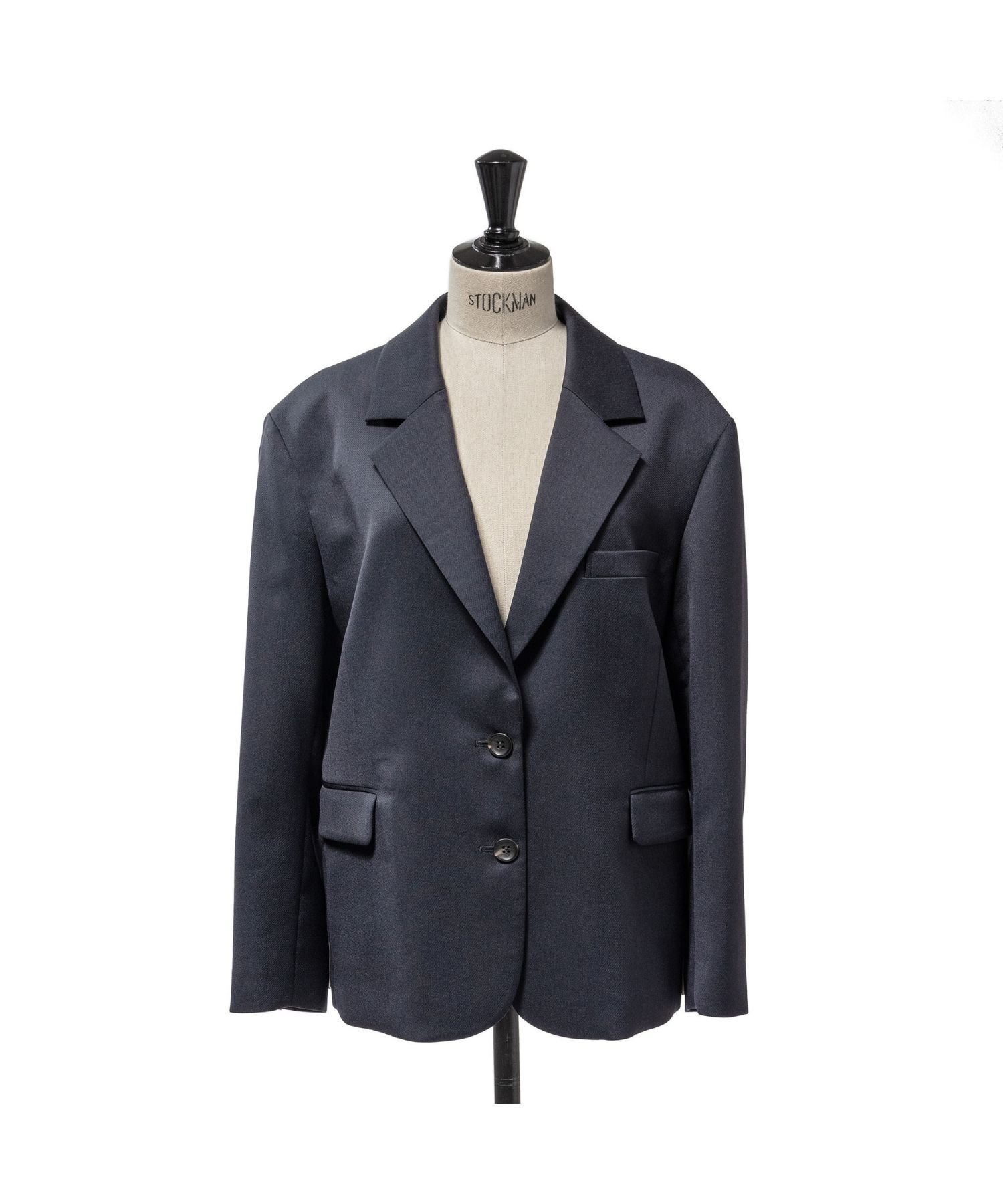 【ティーチ/TEECHI】の「ニュースタンダードジャケット」 スペリオウールミックス インテリア・キッズ・メンズ・レディースファッション・服の通販 founy(ファニー) 　ファッション　Fashion　レディースファッション　Fashion for Women　アウター　Coat / Outerwear Collection　レディースジャケット・軽アウター　Jackets　ジャケット　Jacket, Outerwear　セットアップ　Set-Up, Coordinated Outfit　デニム　Denim, Jeans Material　ミックス　Mix, Mixed Style　ワイド　Wide, Wide Fit　NAVY|ID: prp329100004836036 ipo3291000000035225975