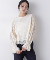 【ナノ ユニバース/nano universe】のレーススカラップブラウス 人気、トレンドファッション・服の通販 founy(ファニー) ファッション Fashion レディースファッション Fashion for Women トップス・カットソー Cut & Sew Tops シャツ・ブラウス・オフィスカジュアル Elegant Blouses & Button-Ups アクセサリー Fashion Accessories シャーリング Shirring, Ruched スカラップ Scallop, Scalloped Edge スリーブ Sleeve, Long Sleeve / Short Sleeve デニム Denim, Jeans Material バランス Balance, Style Balance ボトム Bottoms, Lower Wear ラッセル Raschel, Raschel Lace レース Lace, Lace Fabric ロング Long, Long-Length 2026年 2026 |ID:prp329100004836044