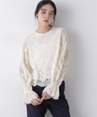 【ナノ ユニバース/nano universe】のレーススカラップブラウス 人気、トレンドファッション・服の通販 founy(ファニー) ファッション Fashion レディースファッション Fashion for Women トップス・カットソー Cut & Sew Tops シャツ・ブラウス・オフィスカジュアル Elegant Blouses & Button-Ups アクセサリー Fashion Accessories シャーリング Shirring, Ruched スカラップ Scallop, Scalloped Edge スリーブ Sleeve, Long Sleeve / Short Sleeve デニム Denim, Jeans Material バランス Balance, Style Balance ボトム Bottoms, Lower Wear ラッセル Raschel, Raschel Lace レース Lace, Lace Fabric ロング Long, Long-Length 2026年 2026 thumbnail オフホワイト1|ID: prp329100004836044 ipo3291000000035226055