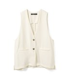 【マーコート/MARcourt】のmizuiro ind ディープVネックワイドベスト 人気、トレンドファッション・服の通販 founy(ファニー) ファッション Fashion レディースファッション Fashion for Women アウター Coat / Outerwear Collection トップス・カットソー Cut & Sew Tops ベスト&ジレ / 重ね着スタイル Vests & Gilets Vネックトップス V-Neck Tops / V-Cut Neckline Shirts ストレッチ Stretch, Stretchy Fabric スリット Slit, Slit Detail ノースリーブ Sleeveless, No-Sleeve フロント Front, Front Design ポケット Pocket, Pocket Detail ワイド Wide, Wide Fit 今季 This Season, Current Season 再入荷 Restock / Back in Stock 無地 Plain, Solid Color 秋 Autumn thumbnail アイボリー|ID: prp329100004836047 ipo3291000000035226076